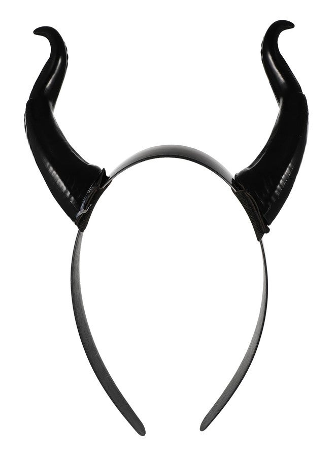 SUFUNNY Devil Horns Headband Cosplay Horn Hair Hoop Gothic Halloween Dress Up Hair Accessories Halloween Party Carnival Costume - Image 1